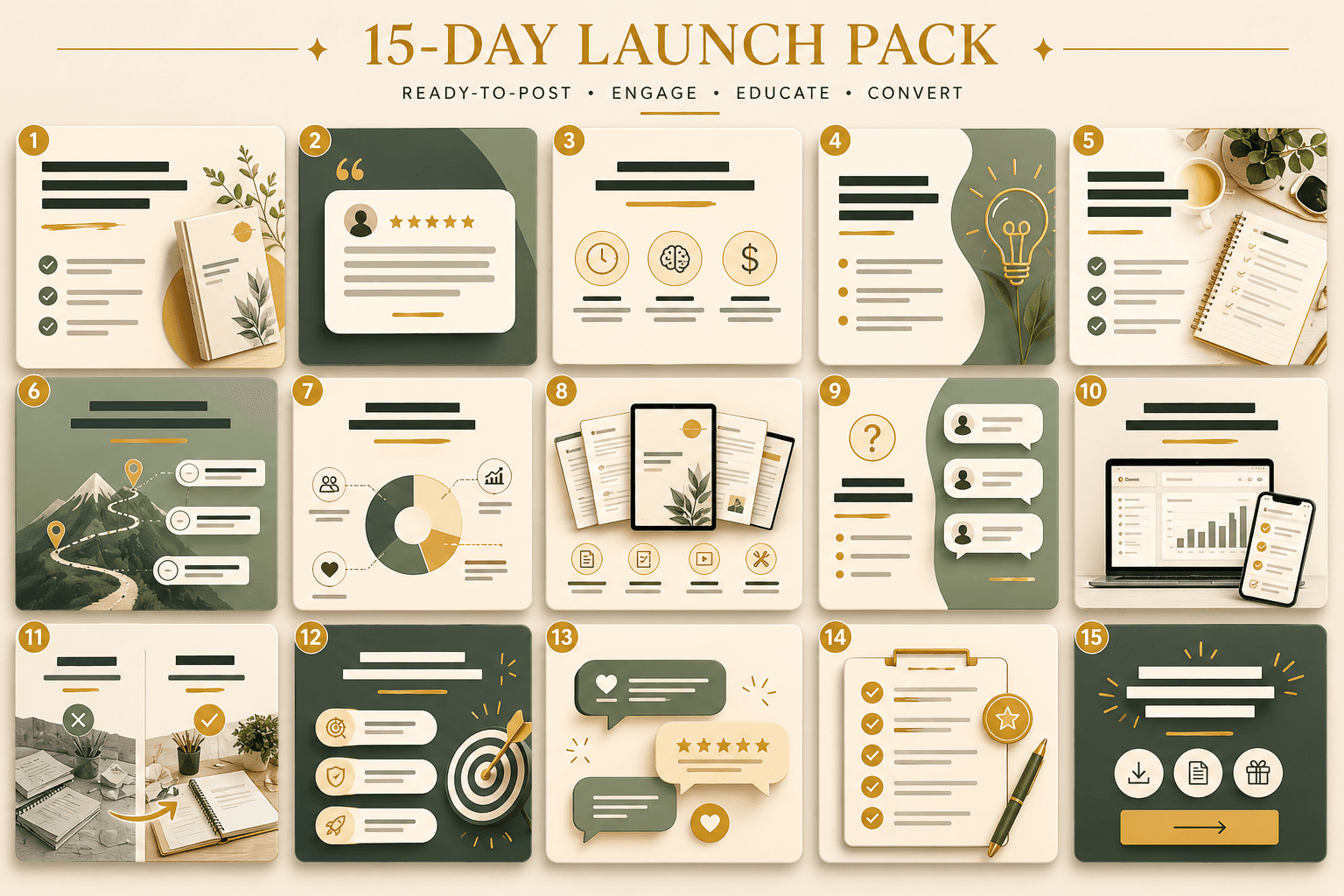 15-day Instagram content pack
