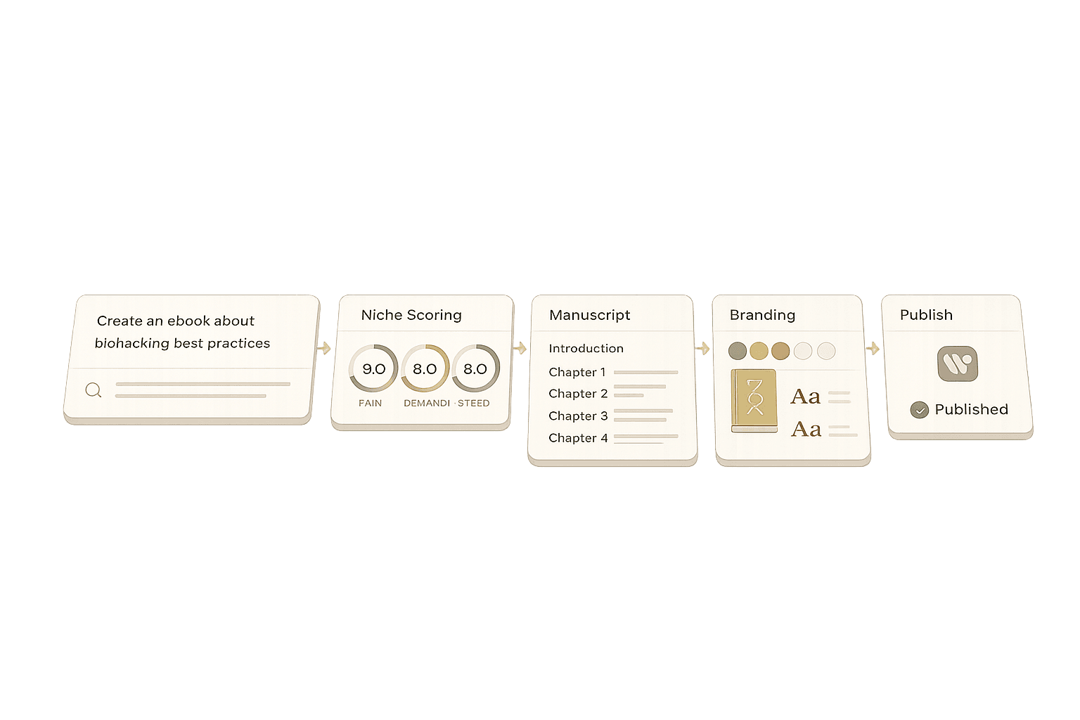 LaunchDNA AI product builder interface